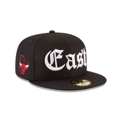 Sapca New Era Chicago Bulls NBA League Script 59FIFTY Fitted - Negrii